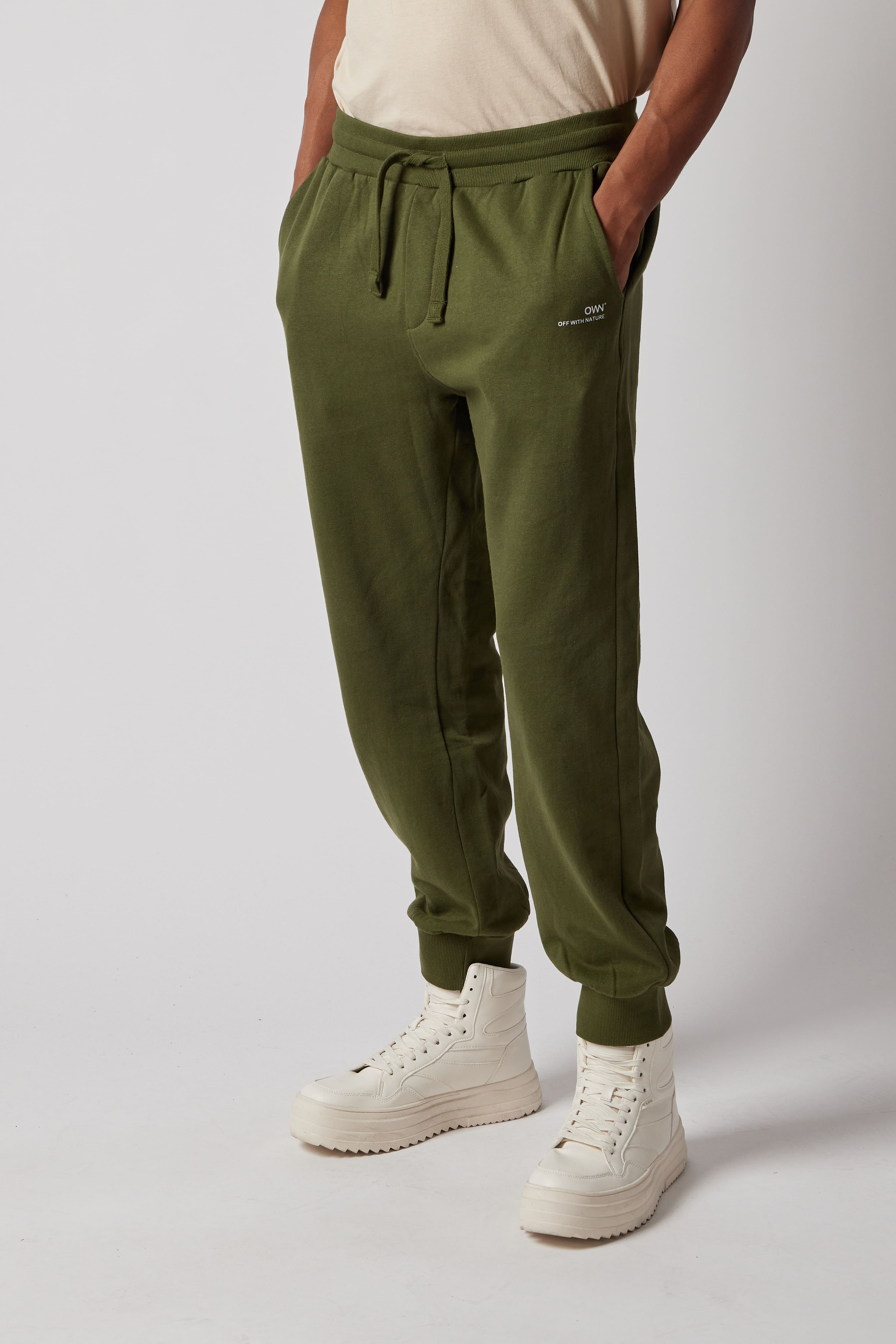 Joggers Felpati Verde Militare