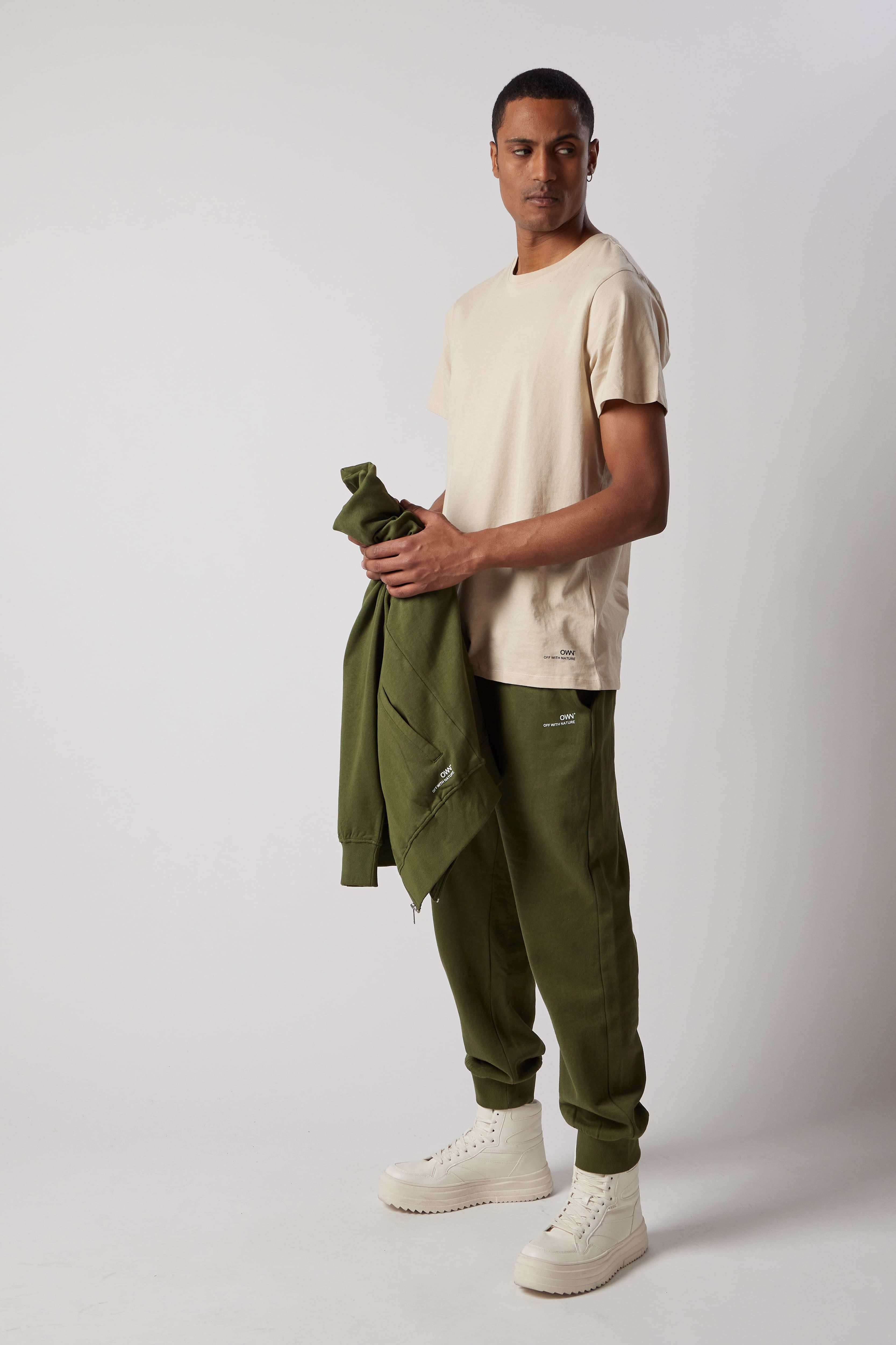 Joggers Felpati Verde Militare