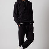 Fleece Hoodie + Fleece Joggers Set Black