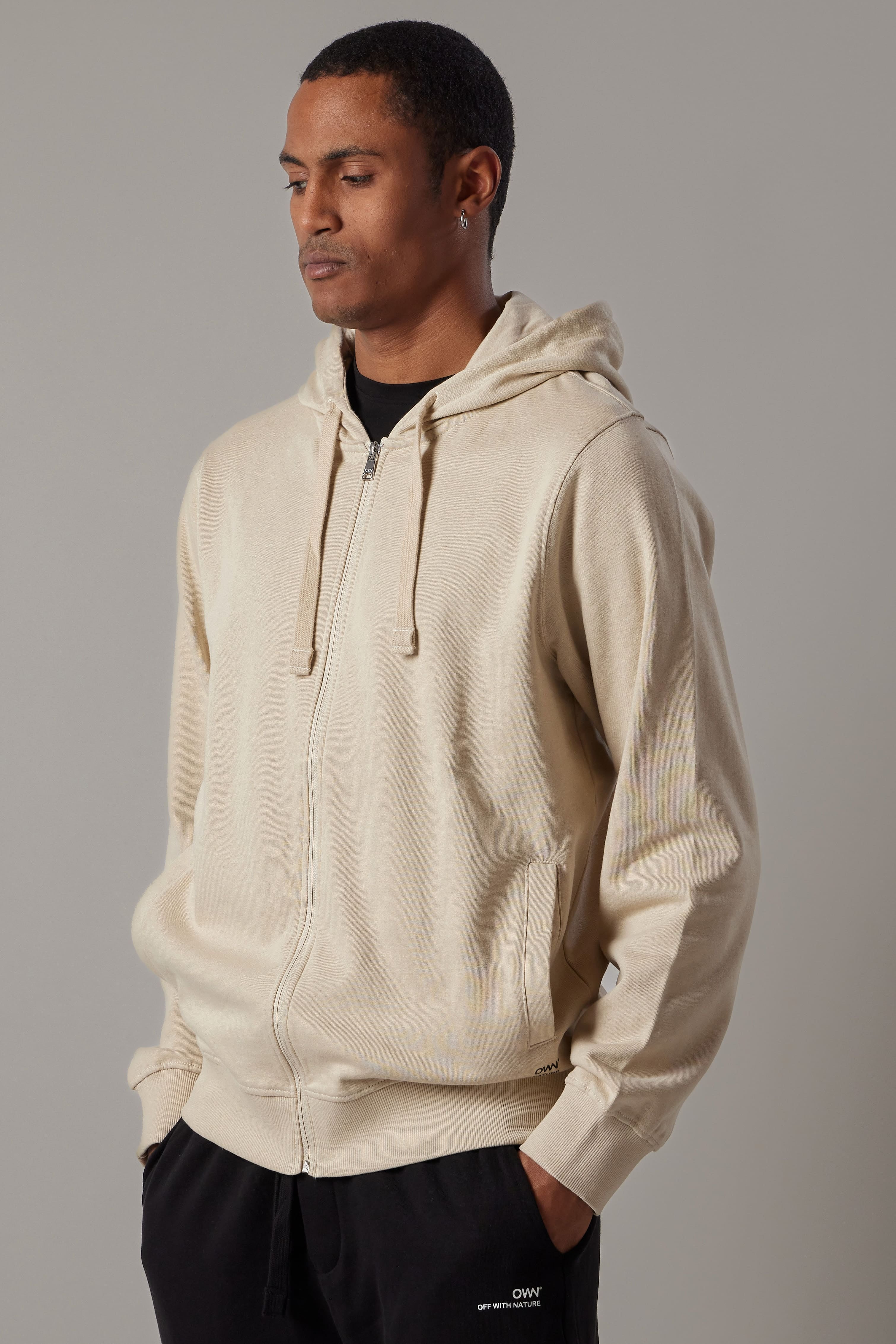 Brushed Zip Up Hoodie
