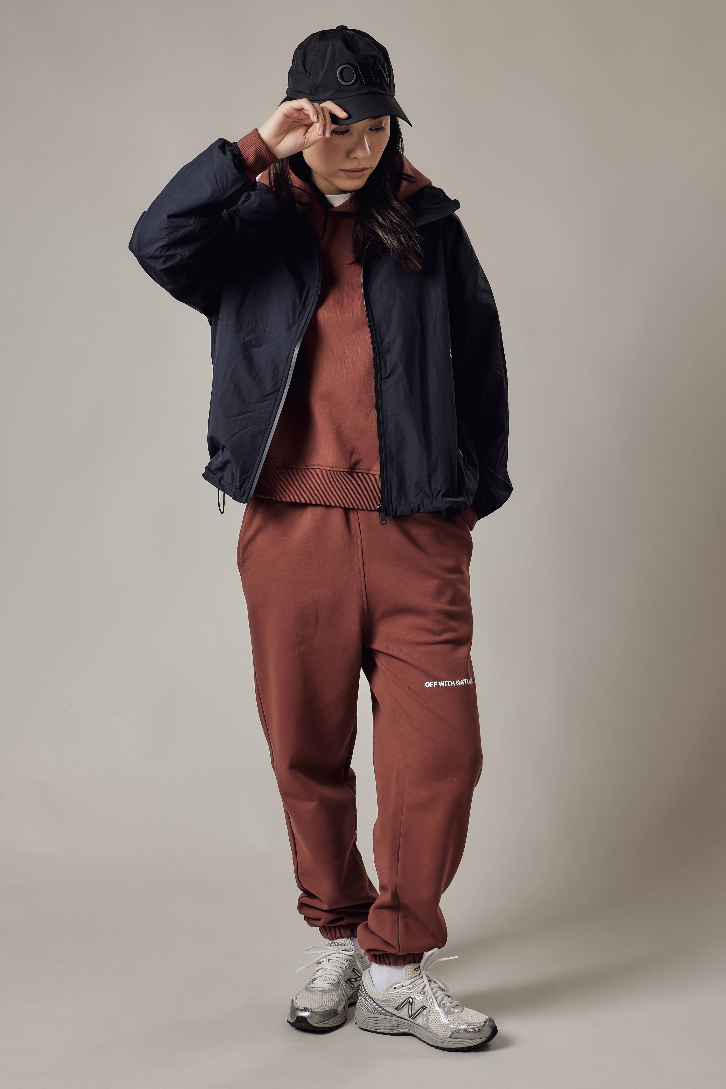 Joggers Loose Fit Unisex Dusty Burnt