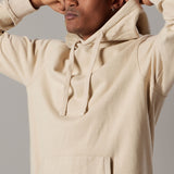 Ecru Hooded Sweatshirt
