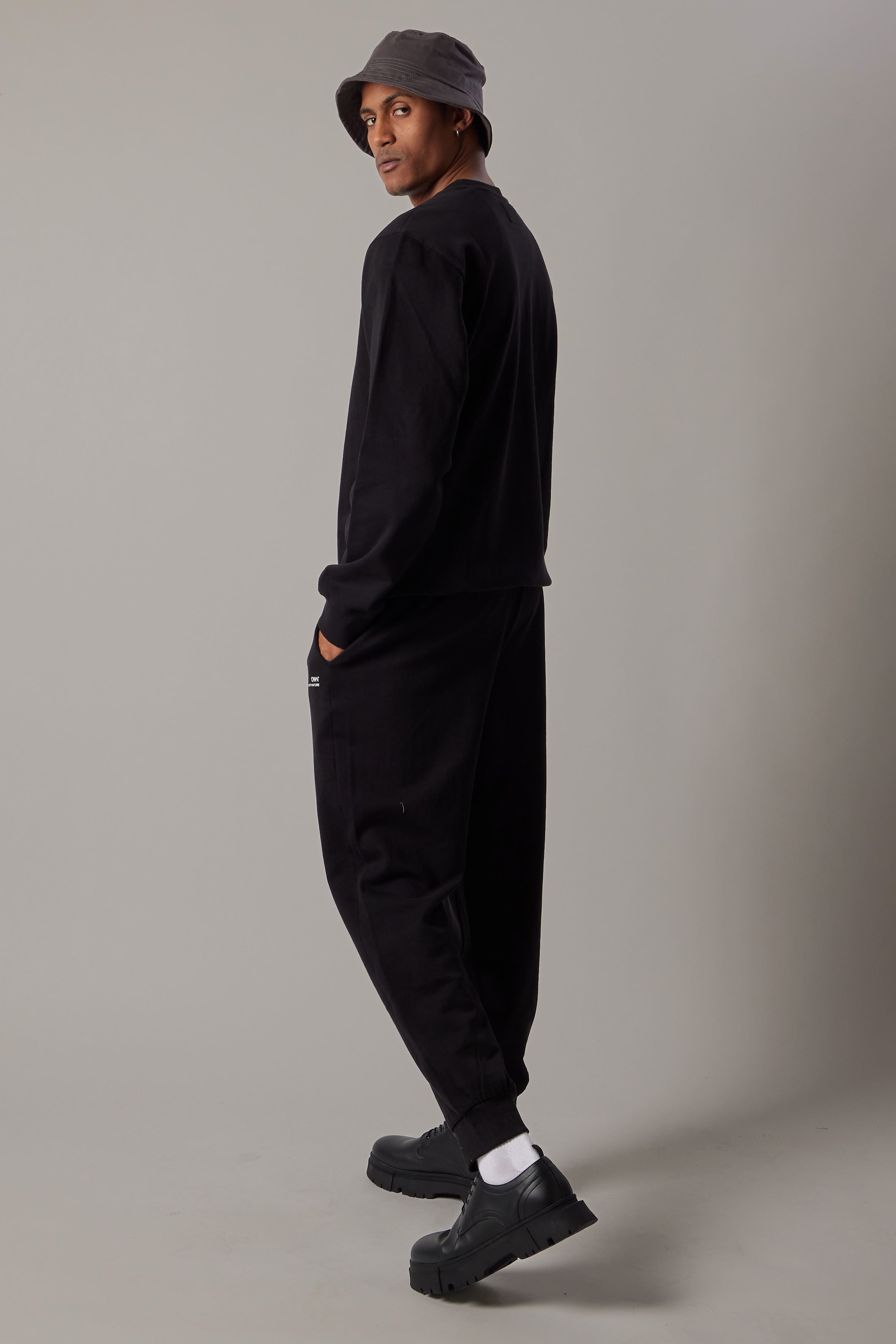 Fleece Sweatshirt Crewneck Black