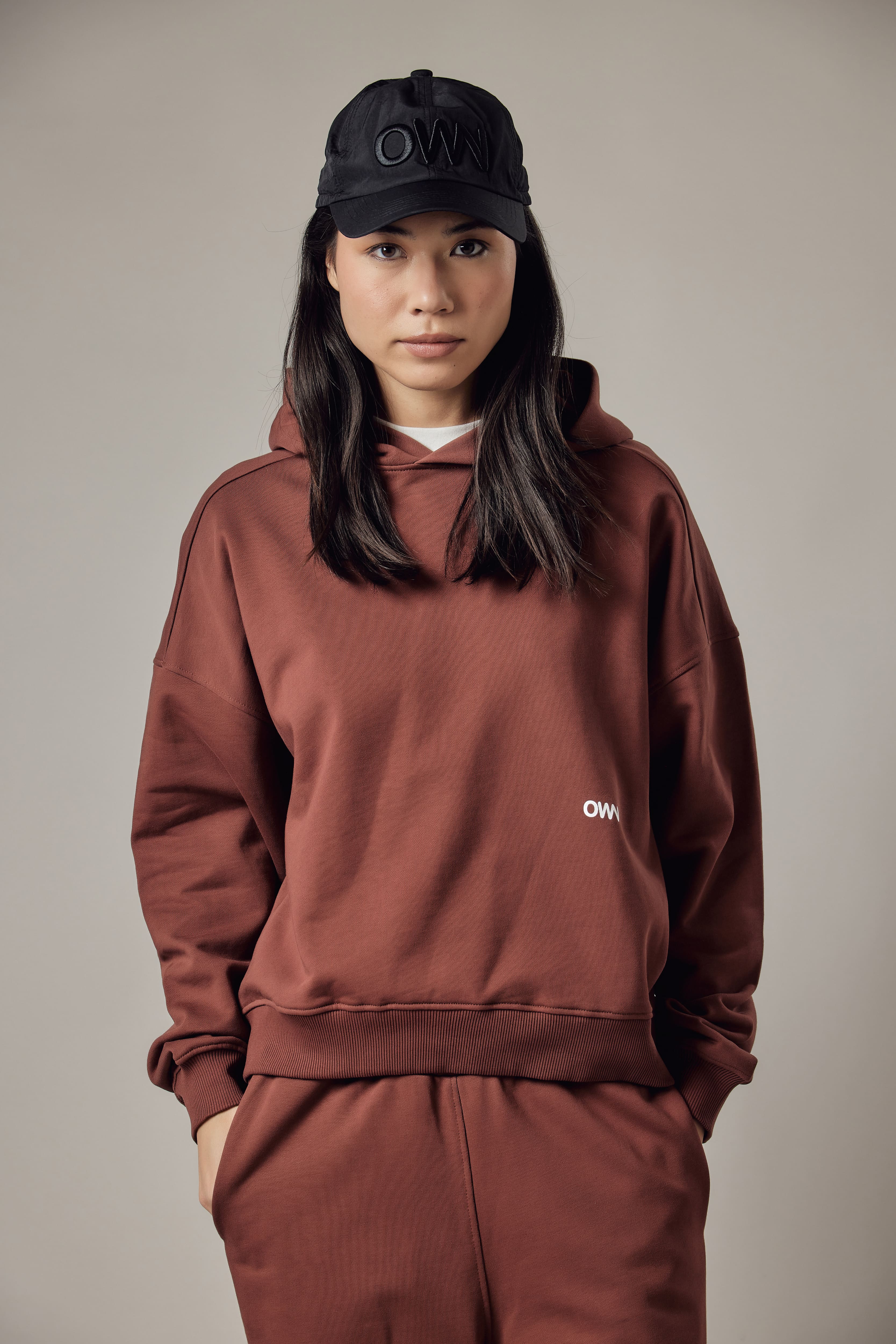 Felpa con Cappuccio Loose Fit