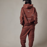 Set Felpa con Cappuccio + Joggers Loose Fit – Dusty Burnt