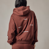 Set Felpa con Cappuccio + Joggers Loose Fit – Dusty Burnt