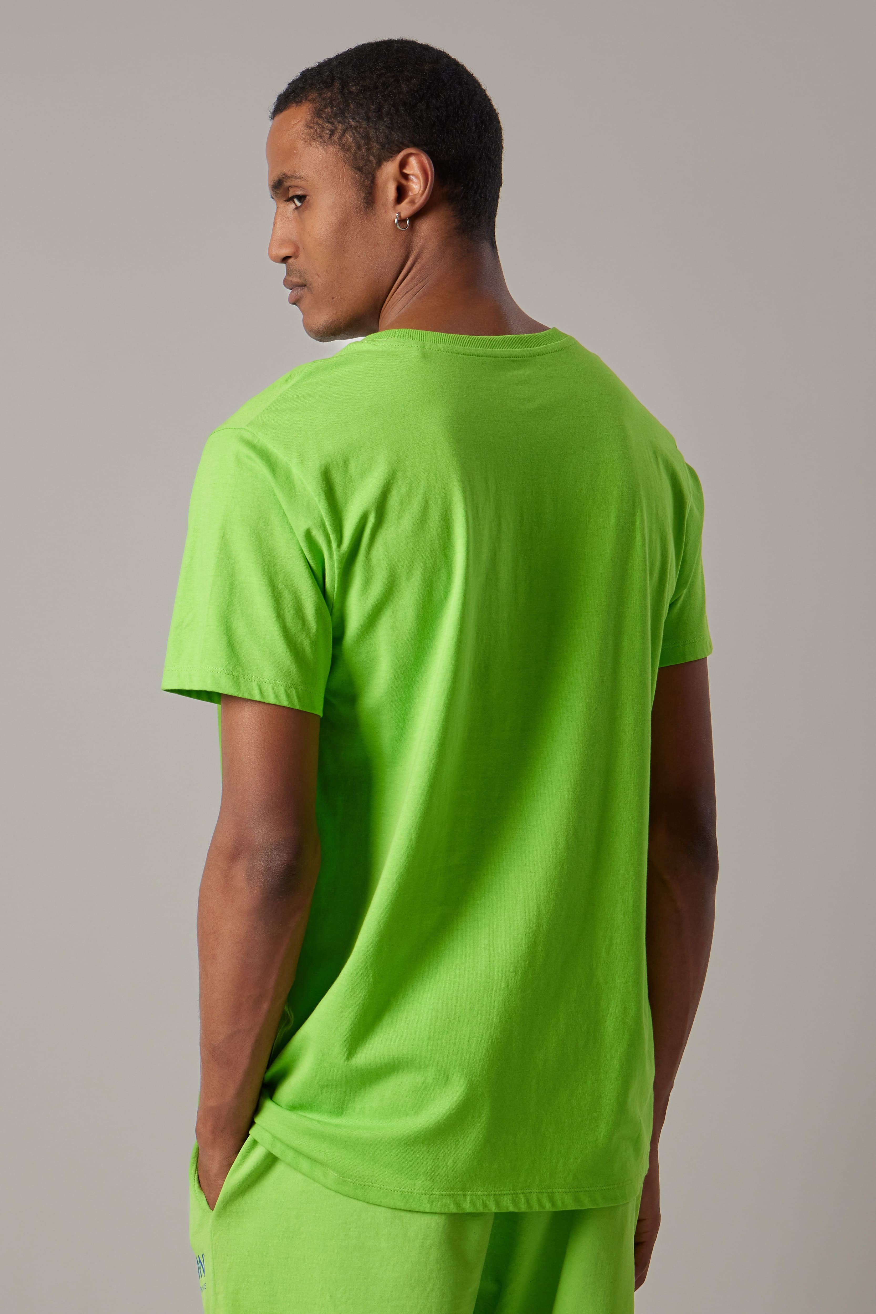 T-Shirt Girocollo Logo Verde Mela