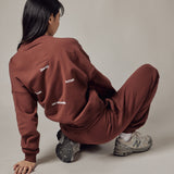 Set Felpa Girocollo + Joggers Loose Fit – Dusty Burnt