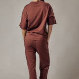 Set Felpa Girocollo + Joggers Loose Fit – Dusty Burnt