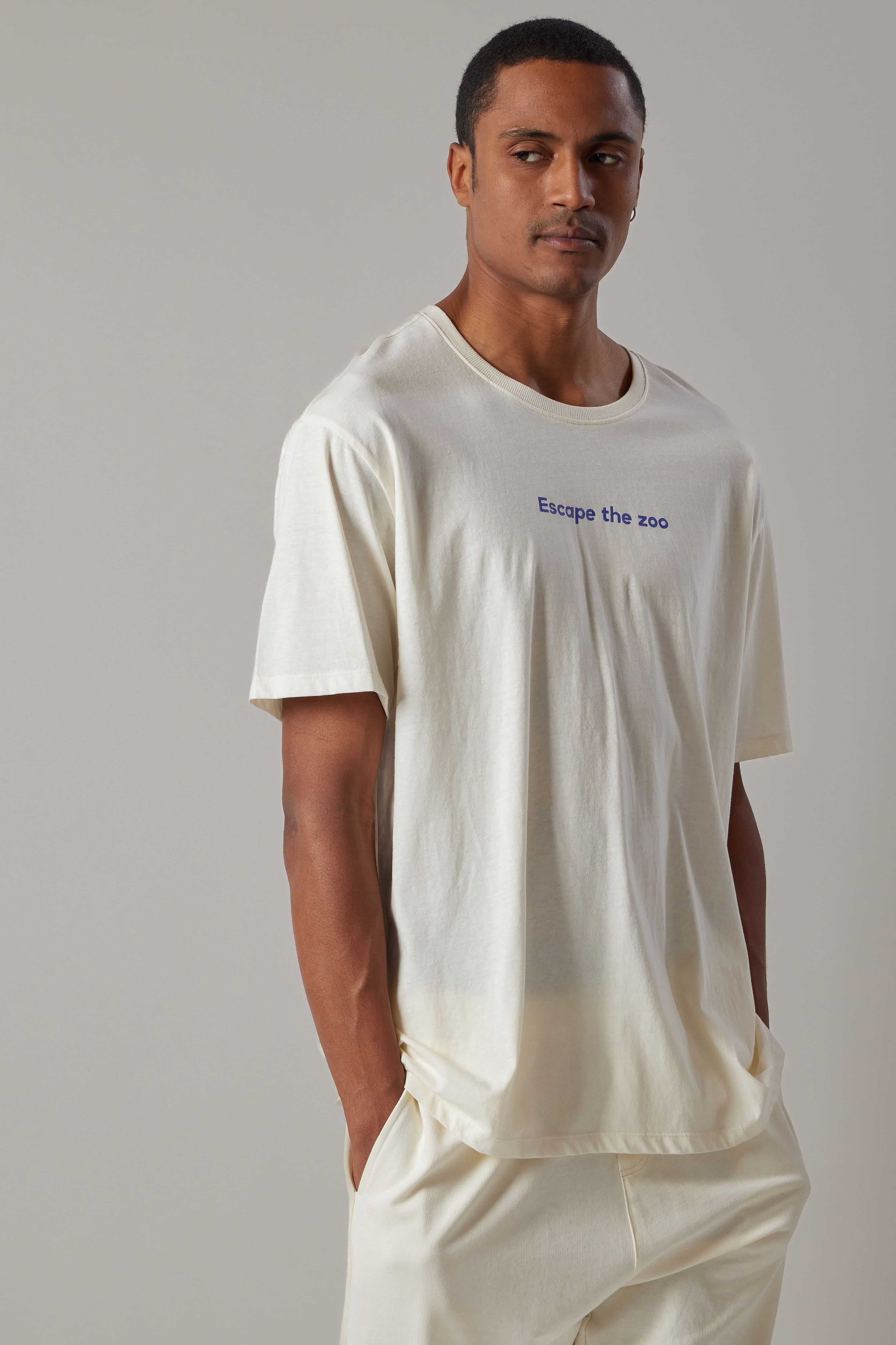 T-Shirt Girocollo Frase Burro