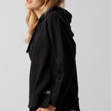 Black Side Slit Sweatshirt + Joggers Set