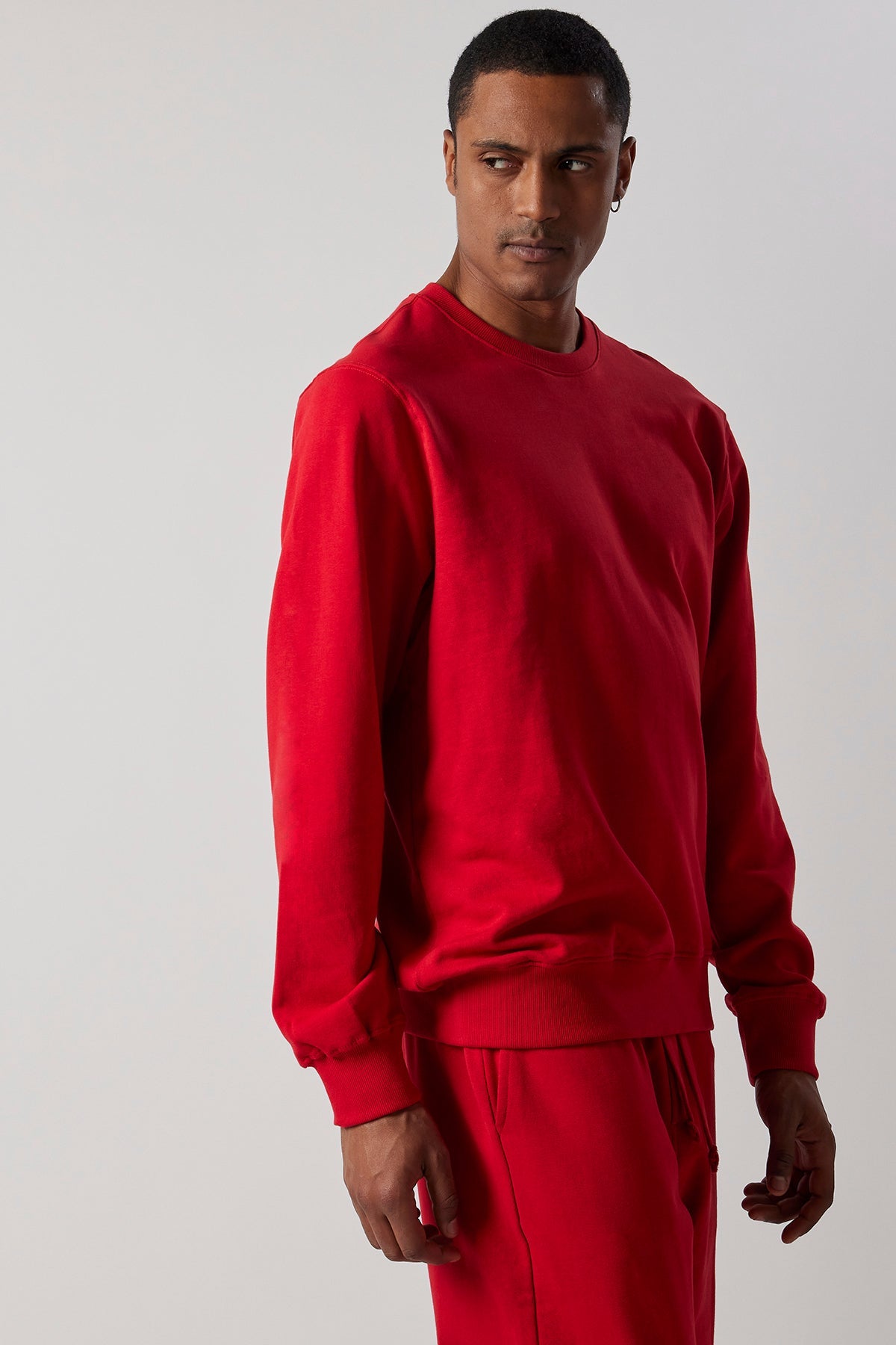 Set Felpa Girocollo + Joggers Rosso
