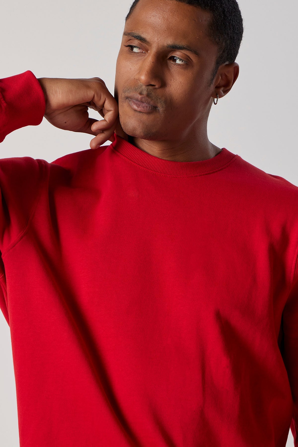 Set Felpa Girocollo + Joggers Rosso