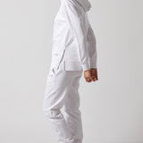 White Side Slit Sweatshirt and Joggers Set
