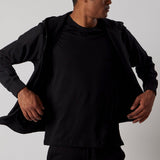 Hooded Zip Sweatshirt + Joggers Set Black