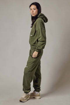 Set Felpa con Cappuccio + Joggers Loose Fit – Dusty Sage