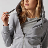 Light Melange Hooded Zip-Up Sweatshirt + Joggers Set