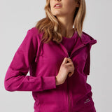 Fuchsia Zip-Up Hoodie and Joggers Set