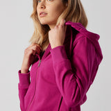 Fuchsia Zip-Up Hoodie and Joggers Set