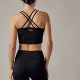 Black Medium Support Sports Bra
