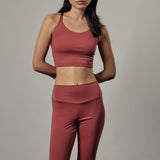 Technical Leggings + Pomegranate Sports Top Set