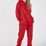 Hooded Sweatshirt with Side Slits + Fleece Joggers Set