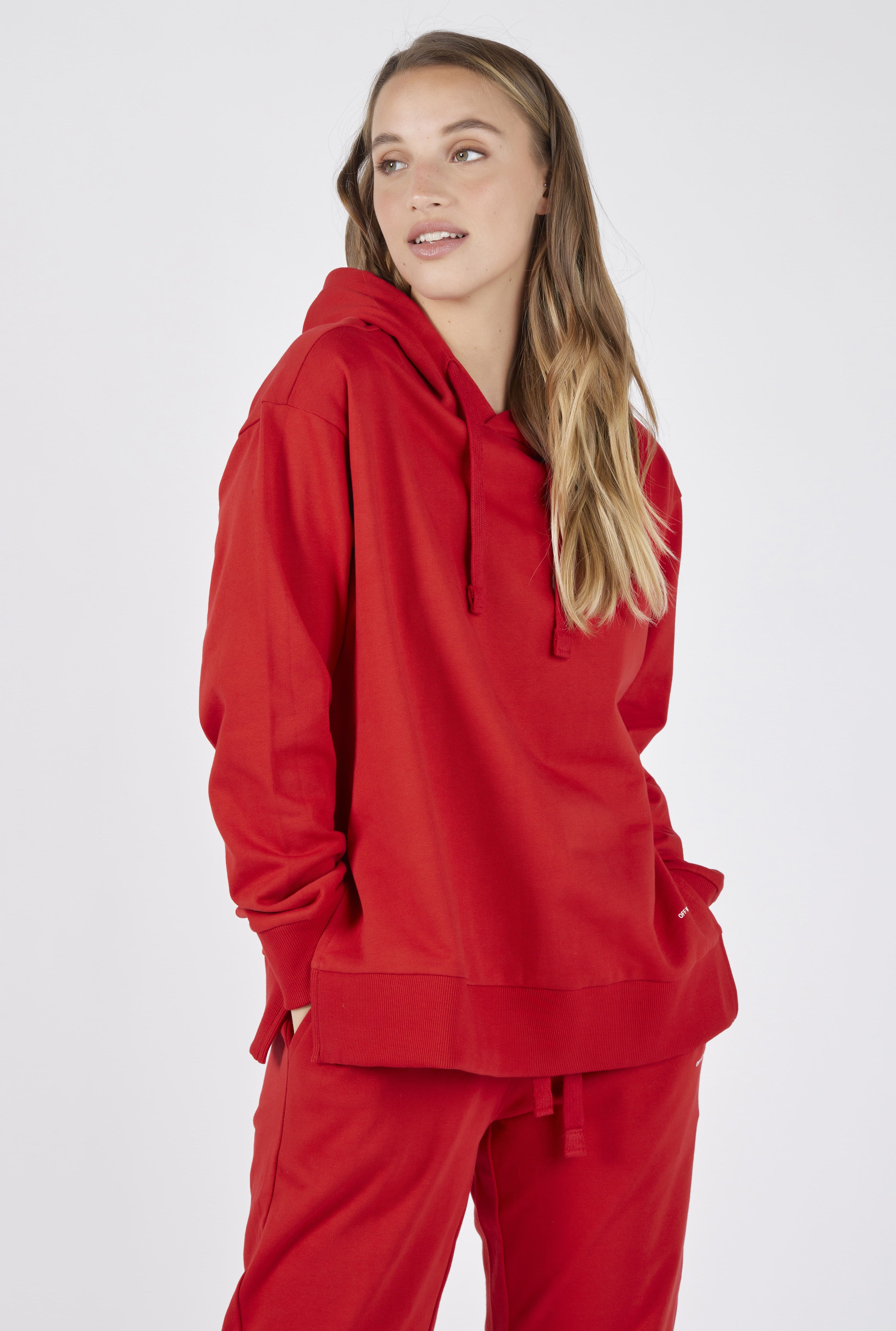 Hooded Sweatshirt with Side Slits + Fleece Joggers Set