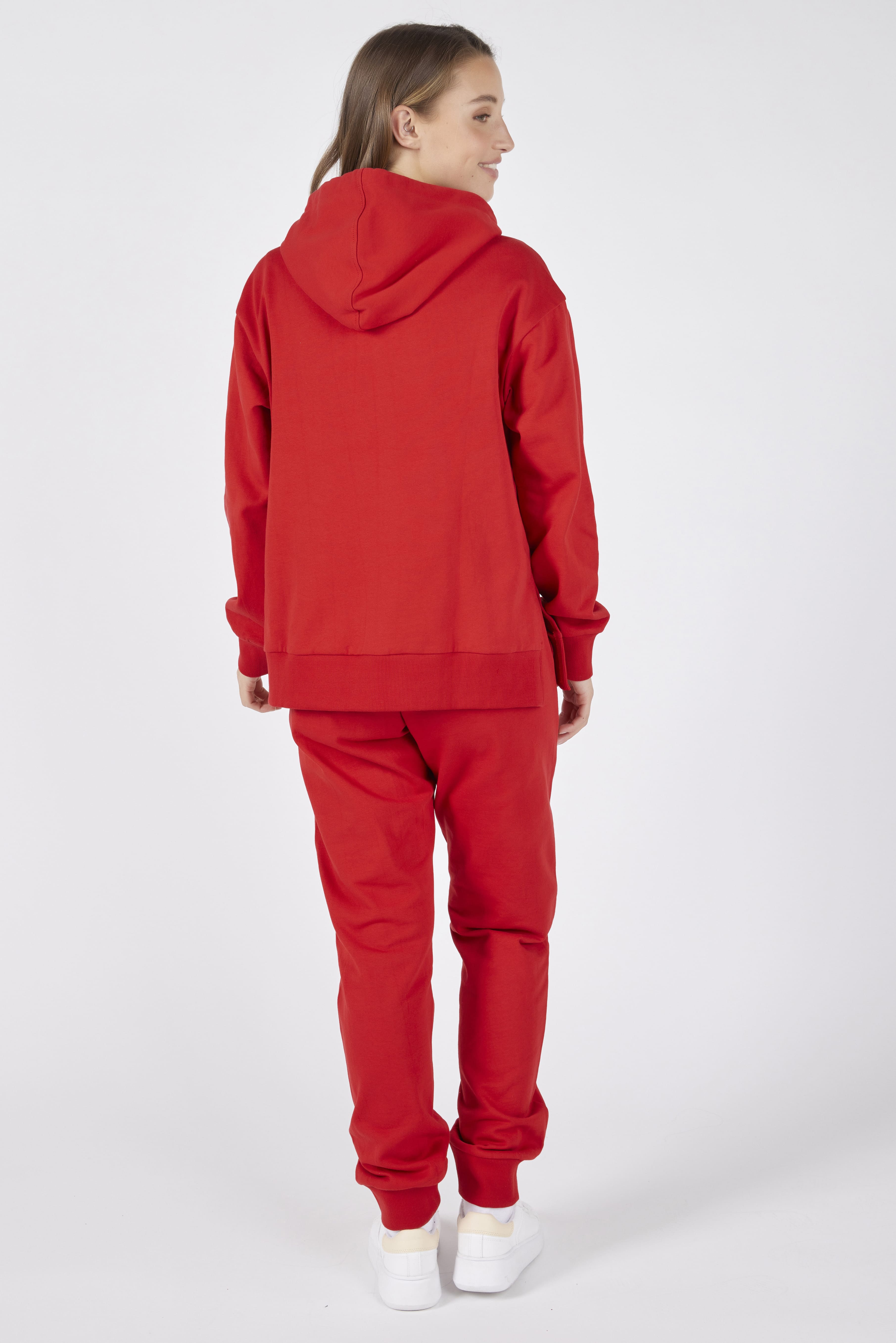 Hooded Sweatshirt with Side Slits + Fleece Joggers Set