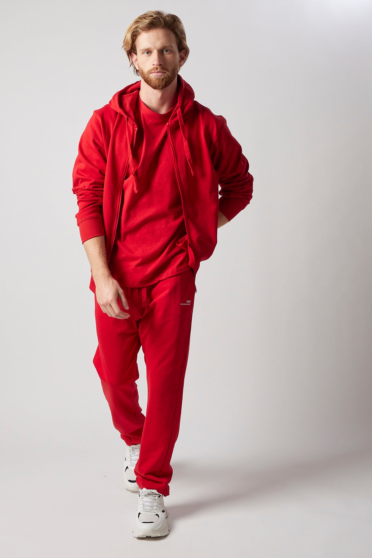 Set Felpa con Cappuccio e Zip + Joggers